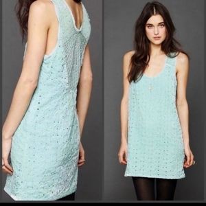 Velvet beaded Free People sheath dress
